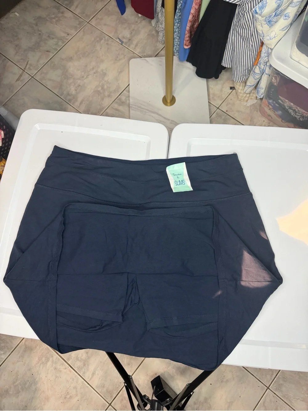 Coral Bay Navy Athletic Skort